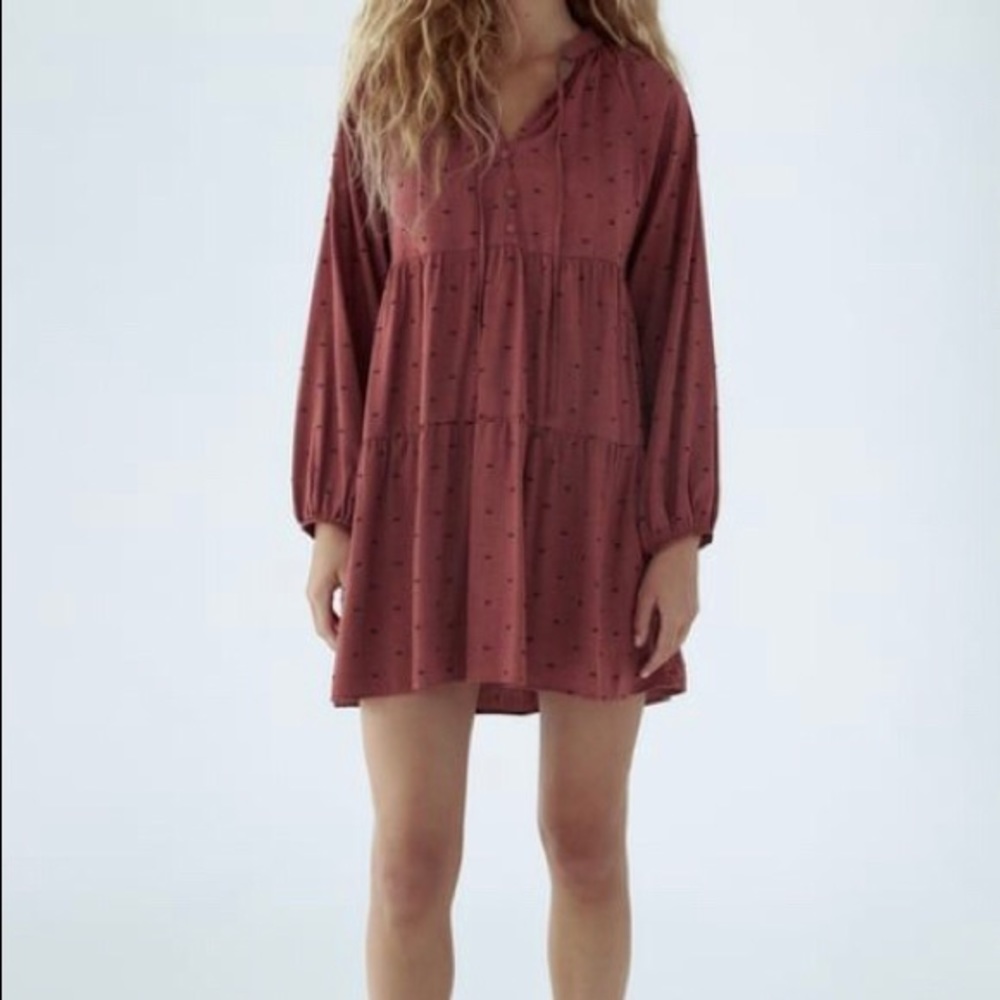 Zara ruffled dress